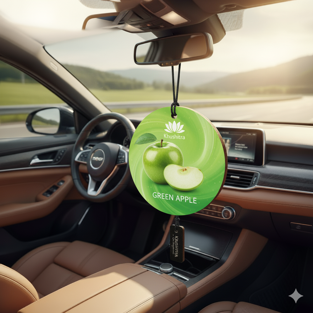 Khushitra Green Apple Car Air Freshener