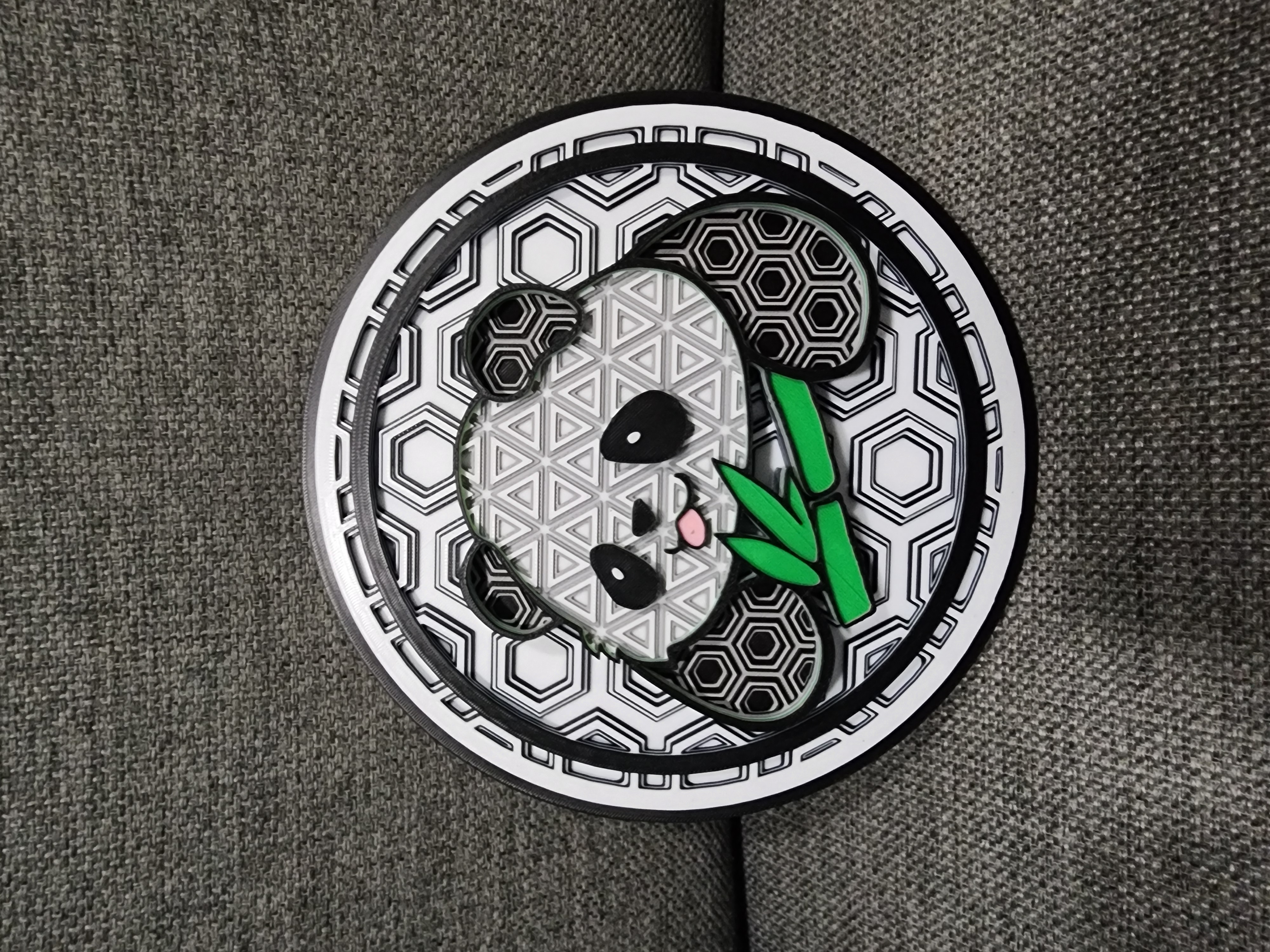 Geometric Panda Mosaic
