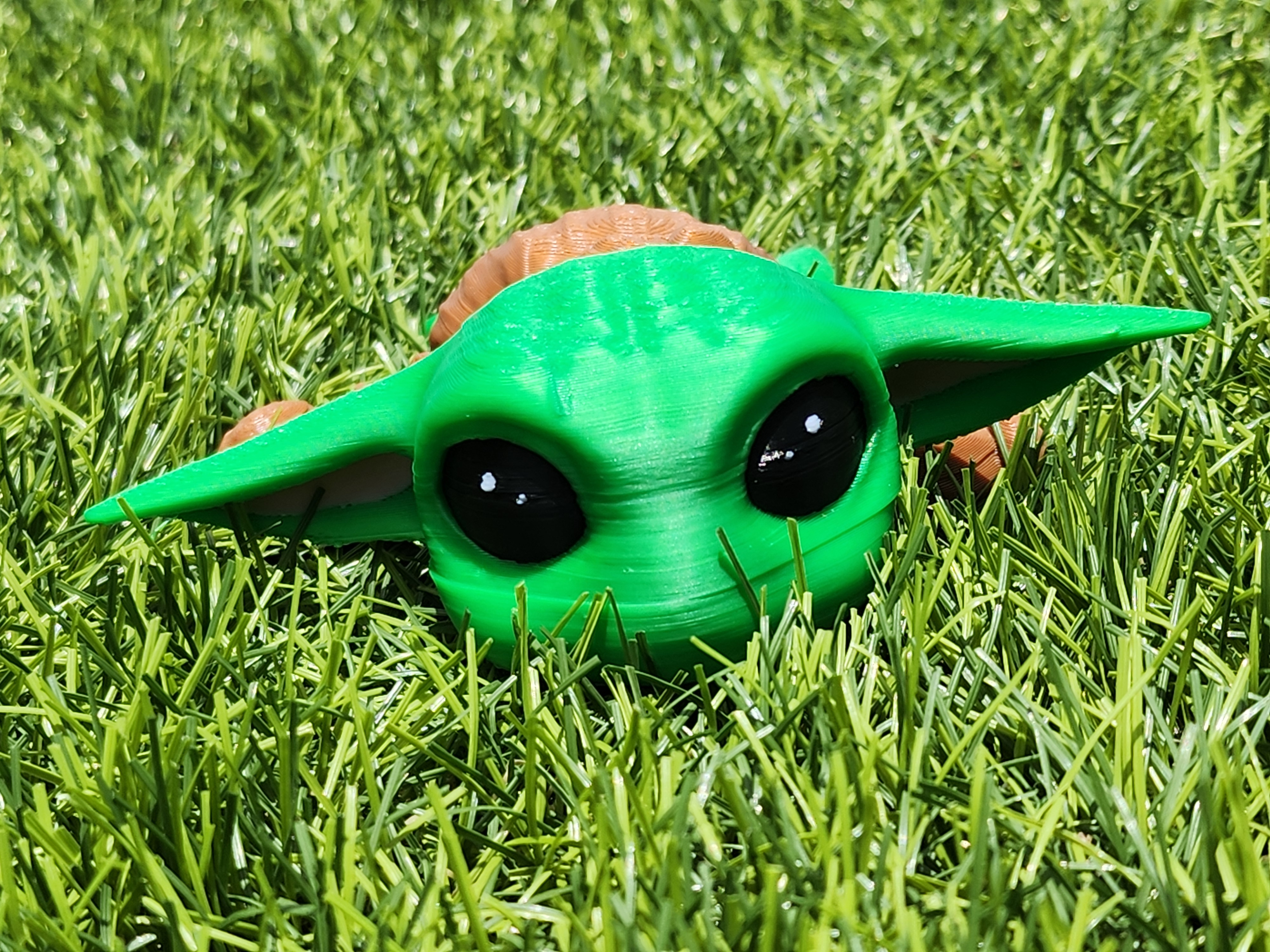 Baby Yoda (Grogu) Articulating Turtle