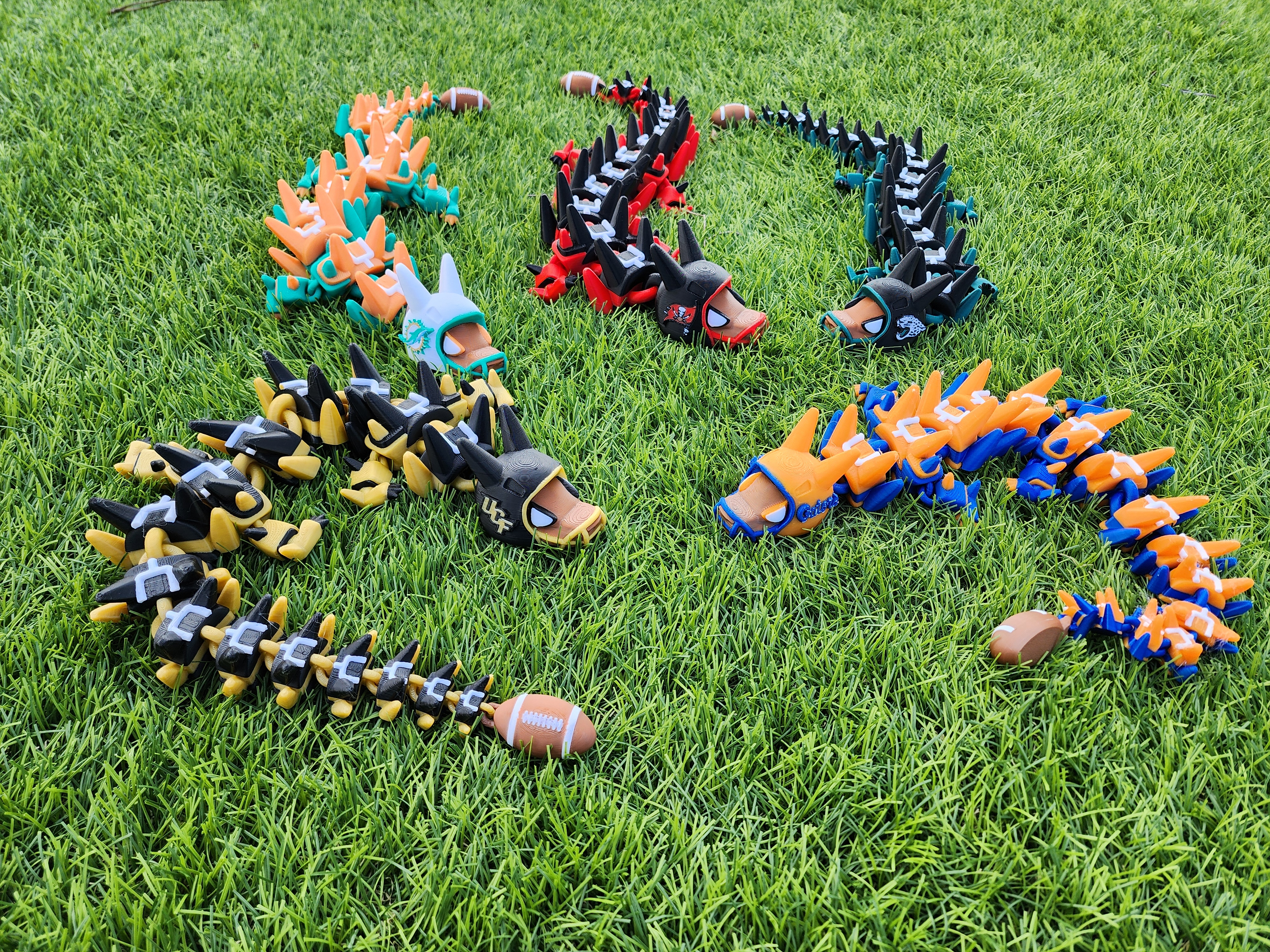 Custom Football Articulated Dragon