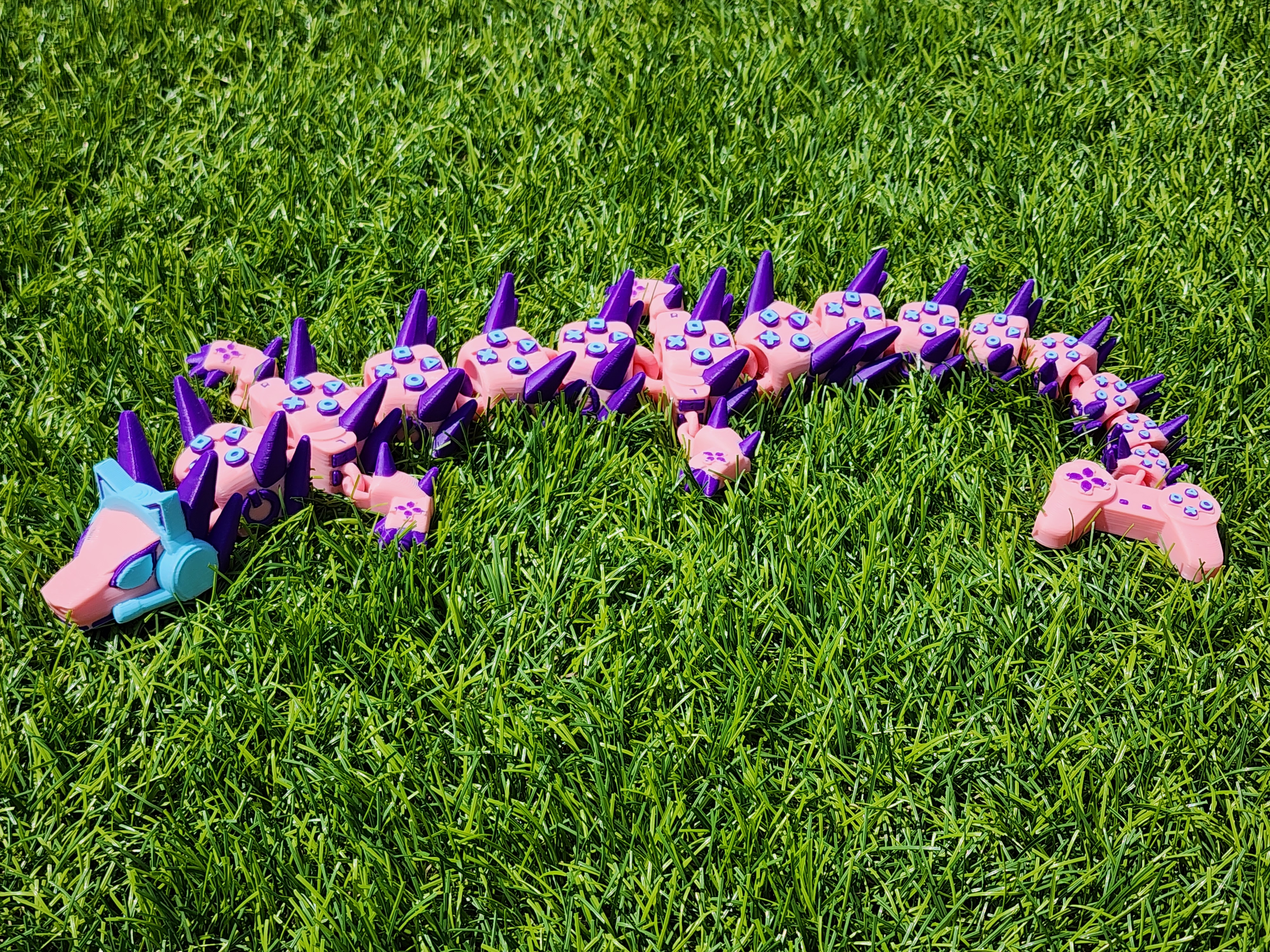 Gamer Themed Articulating Dragon