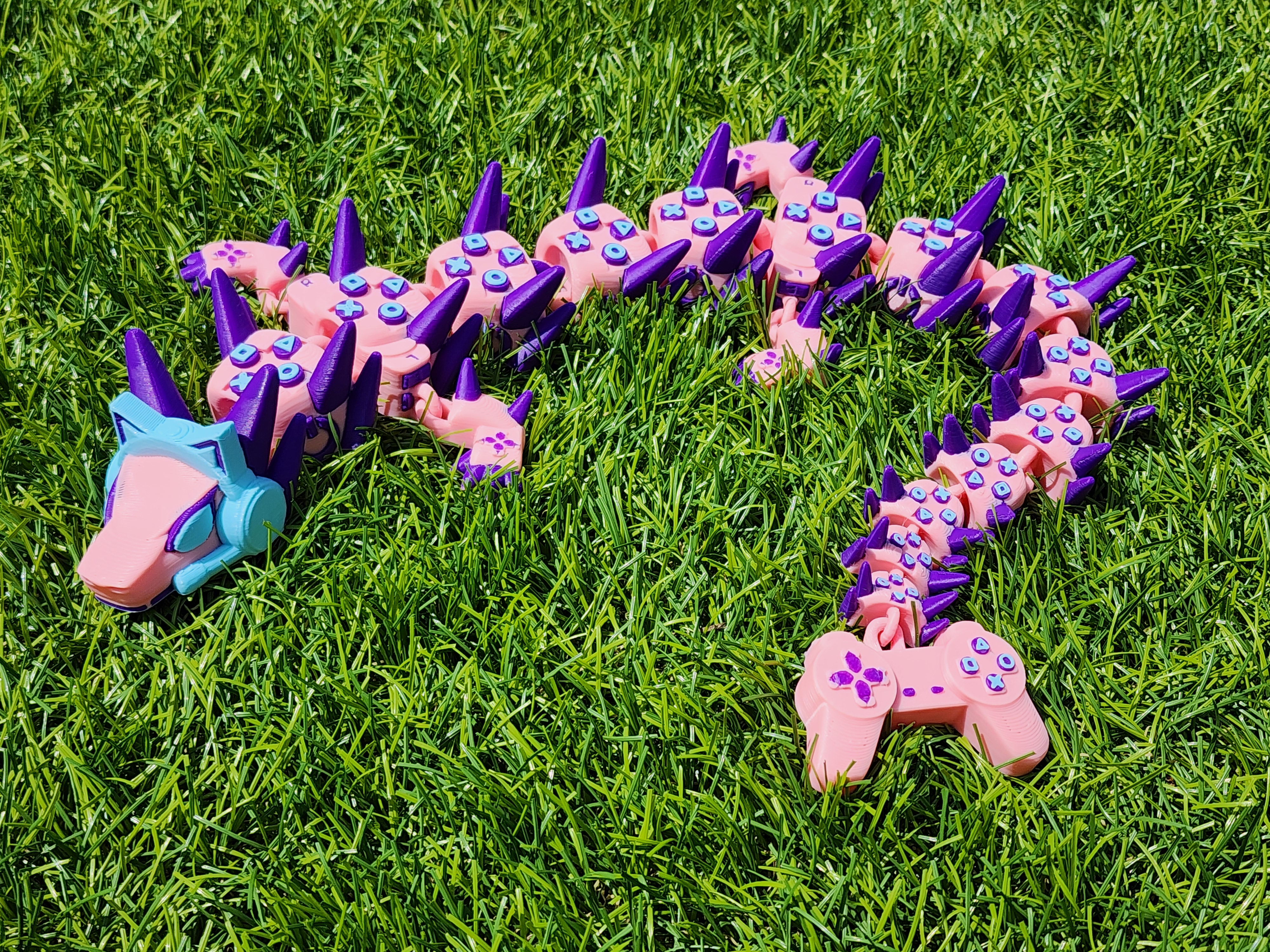 Gamer Themed Articulating Dragon