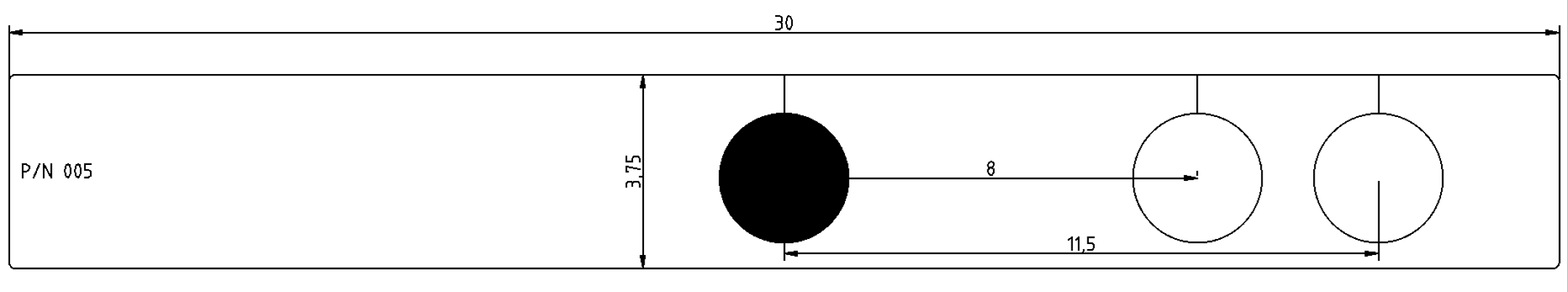 Custom Fit Faucet Mat for 30" Kitchen Sink: with Hole Options P/N 005