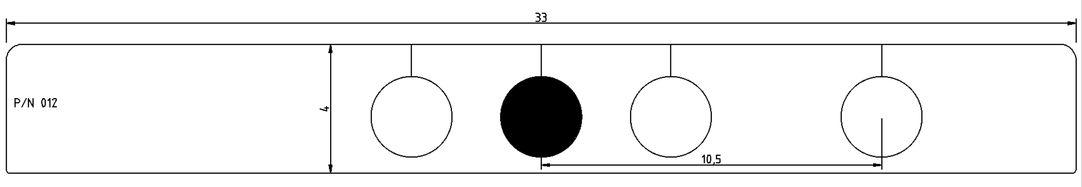 Custom Fit Faucet Mat for 33" Kitchen Sink: with Hole Options P/N 012