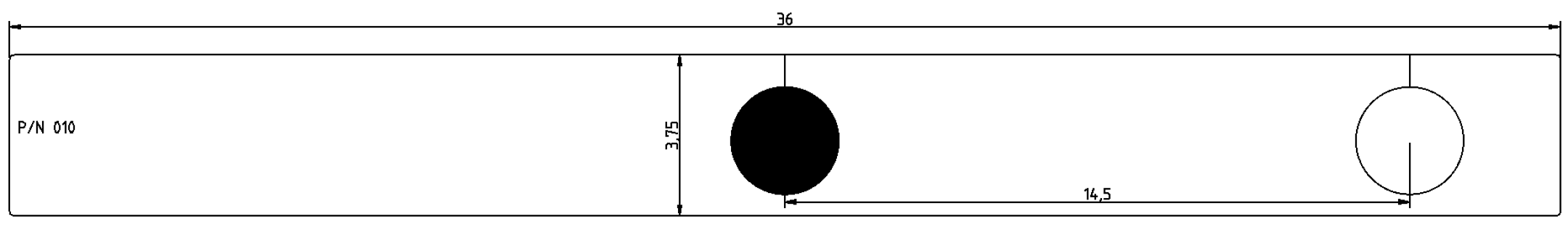 Custom Fit Faucet Mat for 36" Kitchen Sink: with 2 Holes P/N 010