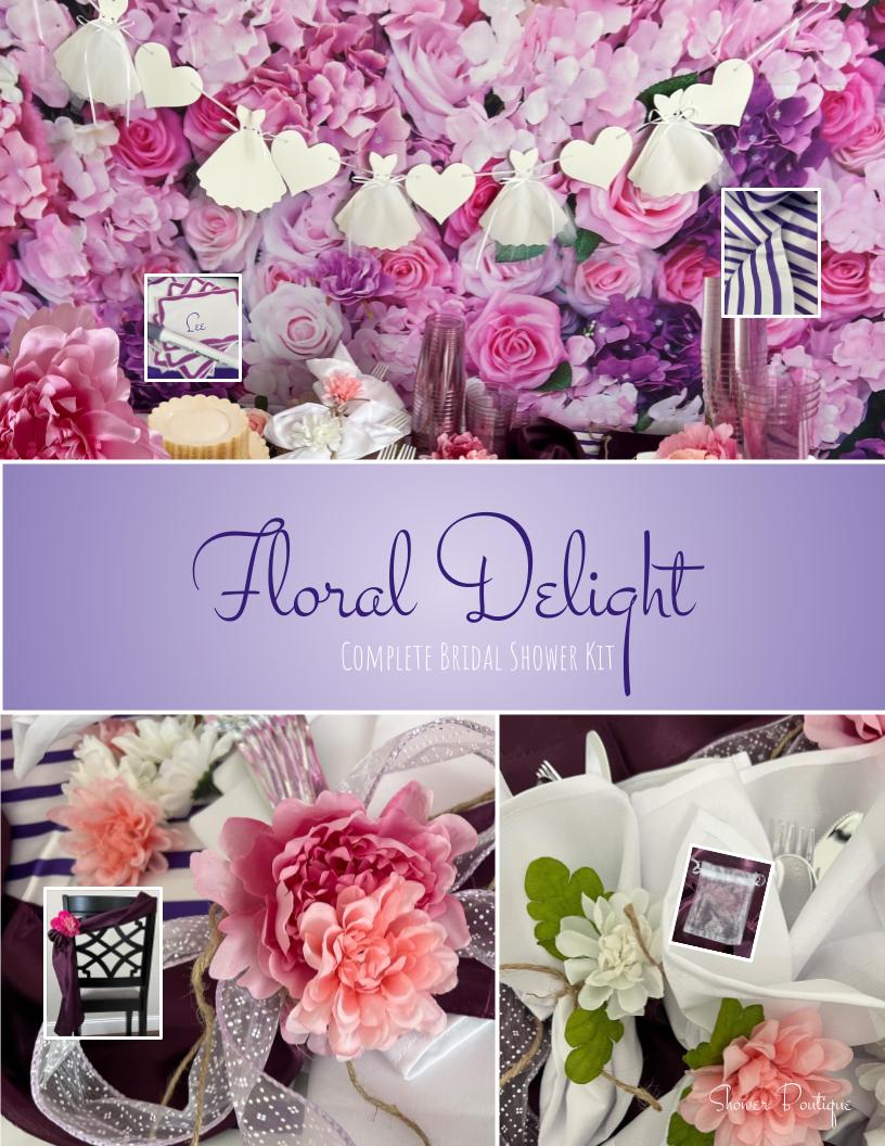 Floral Delight Bridal Shower Kit. What a glorious bridal shower!
