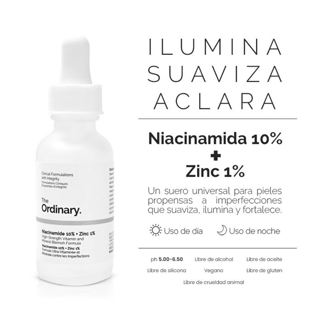 THE ORDINARY NIACINAMIDE 10% + ZINC 1% 60ML