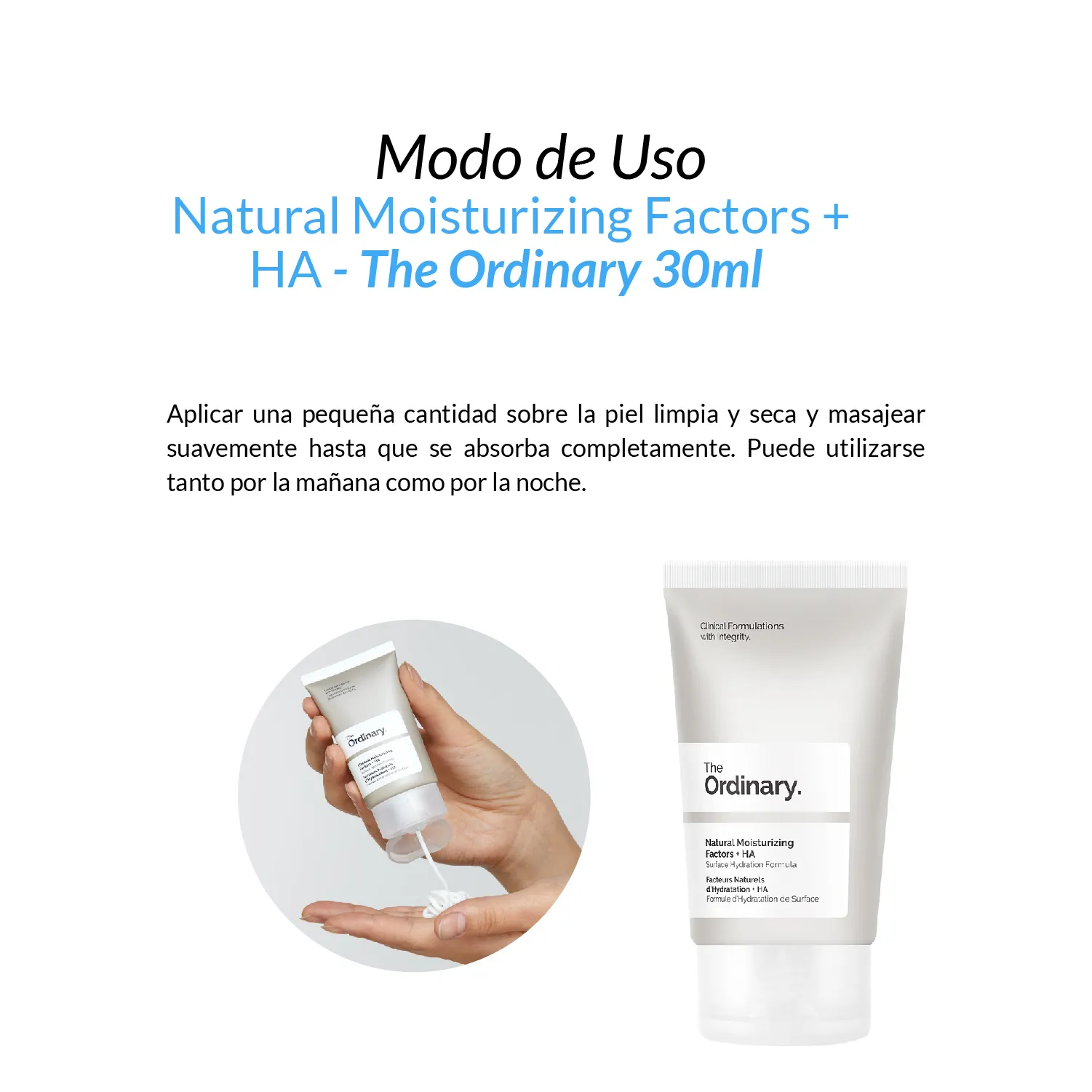 THE ORDINARY NATURAL MOISTURIZING FACTORS + HA 100ML