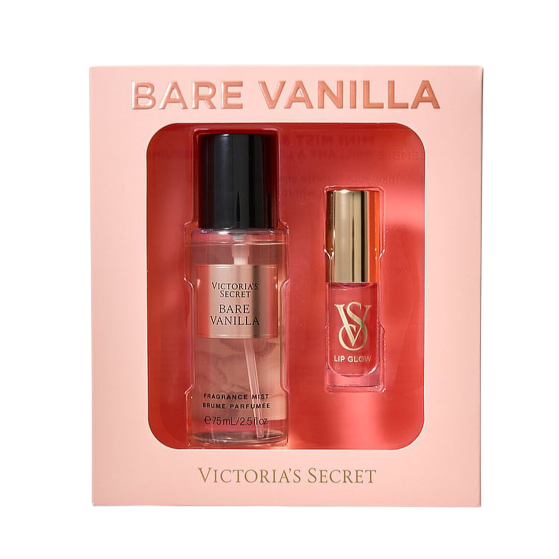 MINI SET BARE VANILLA 75ML +  GLOSS 