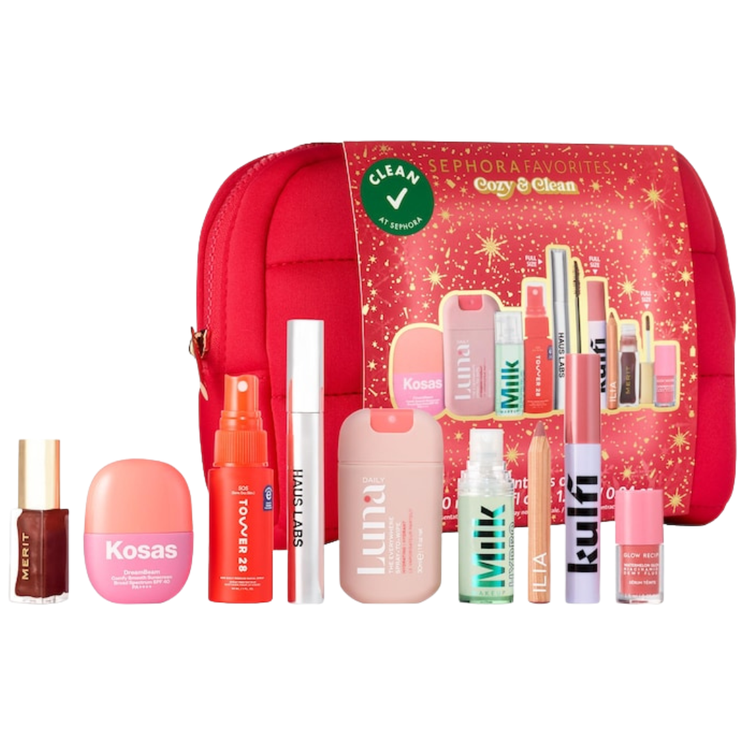 SEPHORA FAVORITES HOLIDAY COZY & CLEAN MAKEUP 