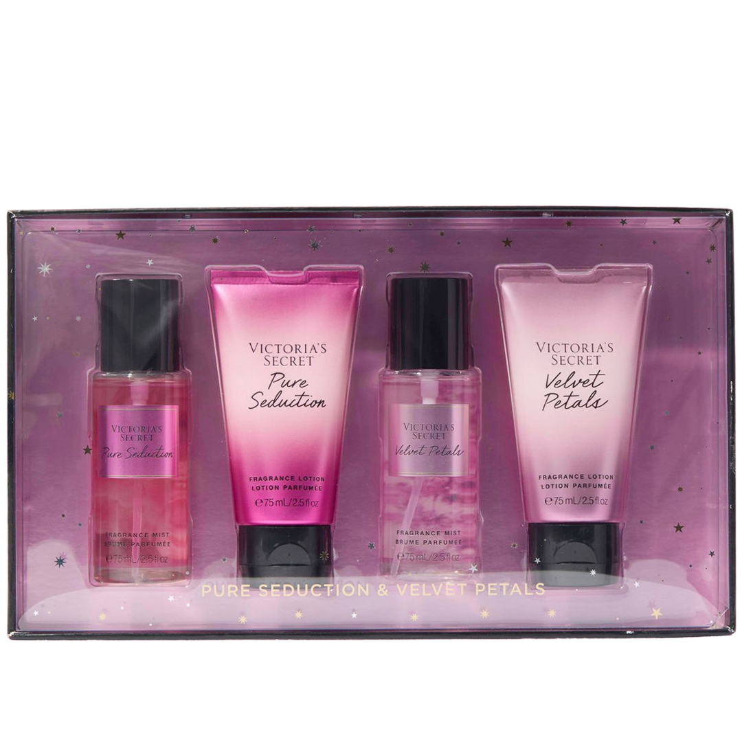 VICTORIA'S SECRET MINI SET 4 PIEZAS 