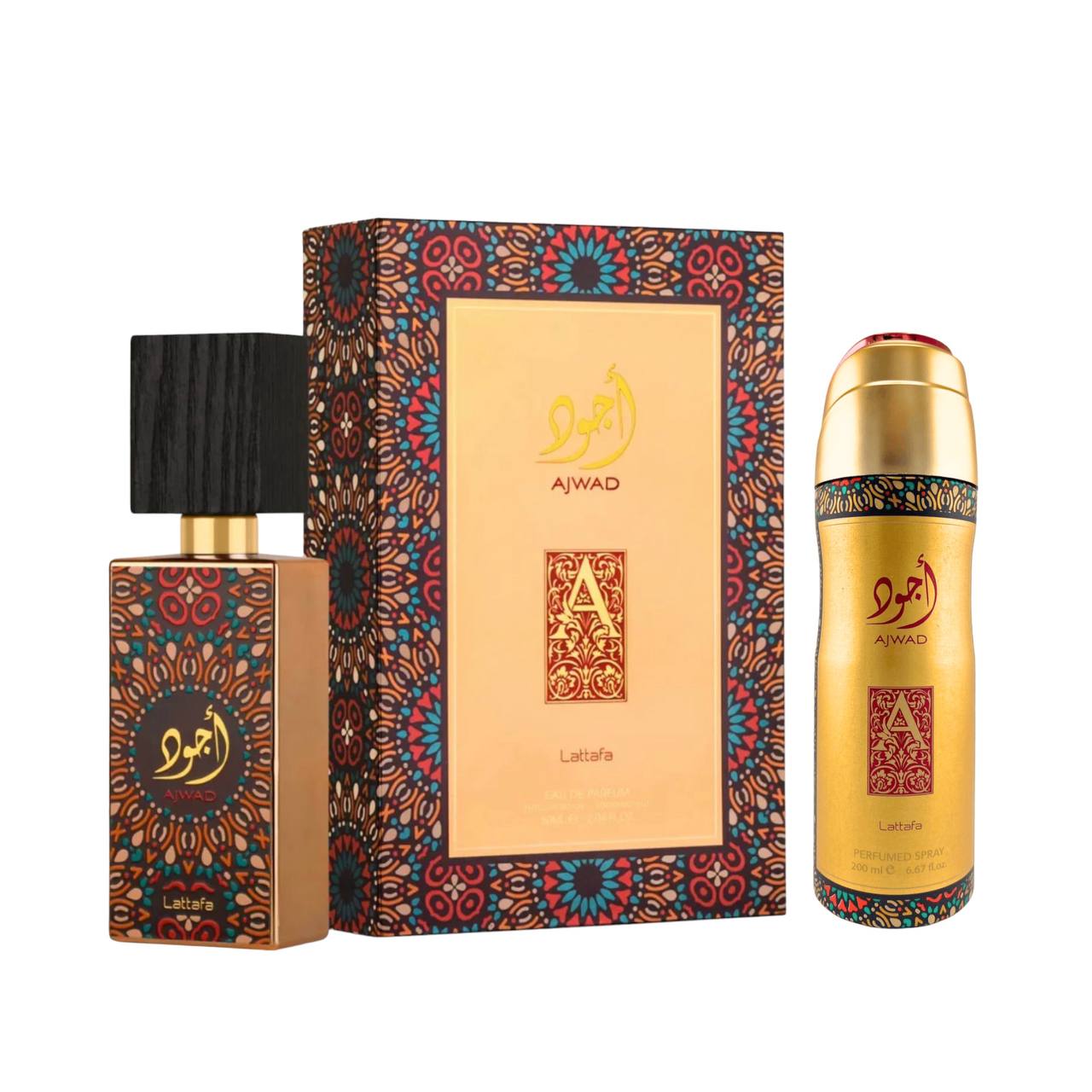LATTAFA AJWAD 60ML + DEO SPRAY 200MLM