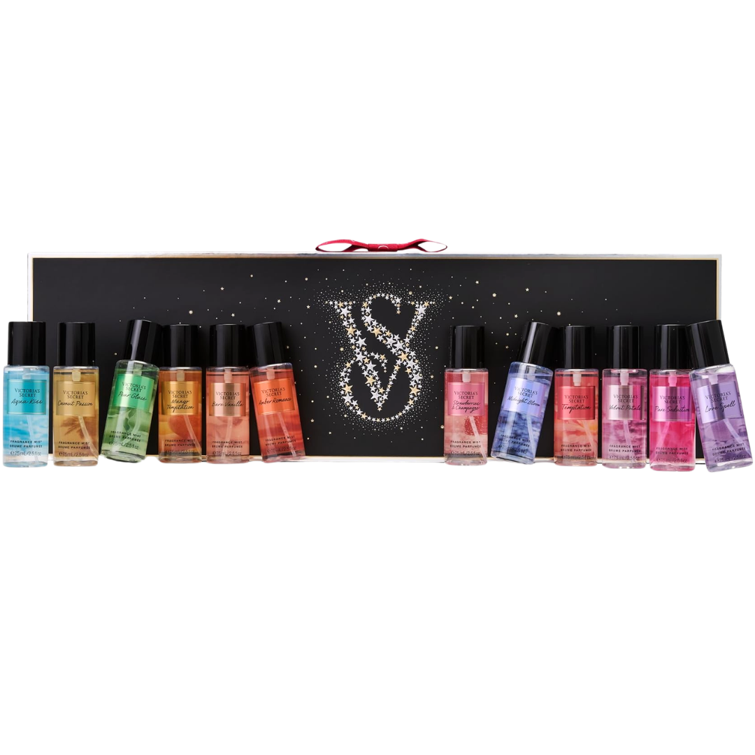 VICTORIA'S SECRET MINI SET SPLASH 12 PIEZAS 75ML