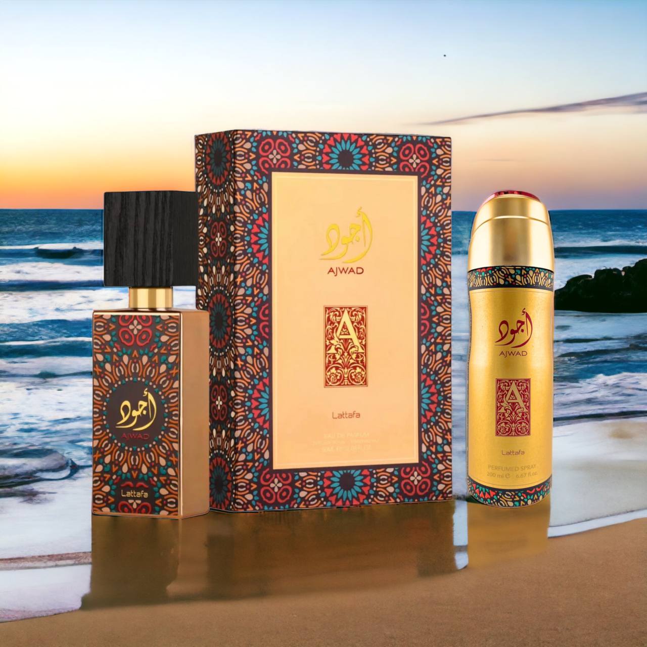 LATTAFA AJWAD 60ML + DEO SPRAY 200MLM