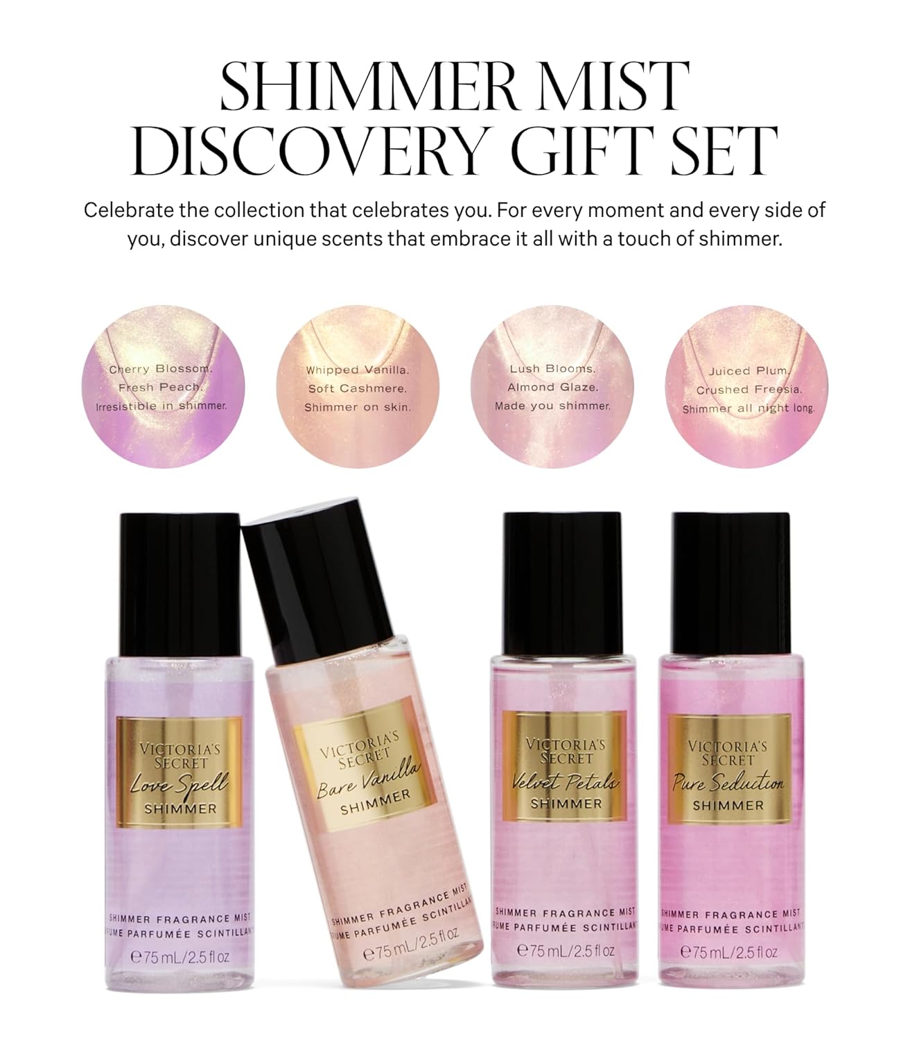 VICTORIA'S SECRET MINI SPLASH PURE SEDUCTION SHIMMER 75ML 