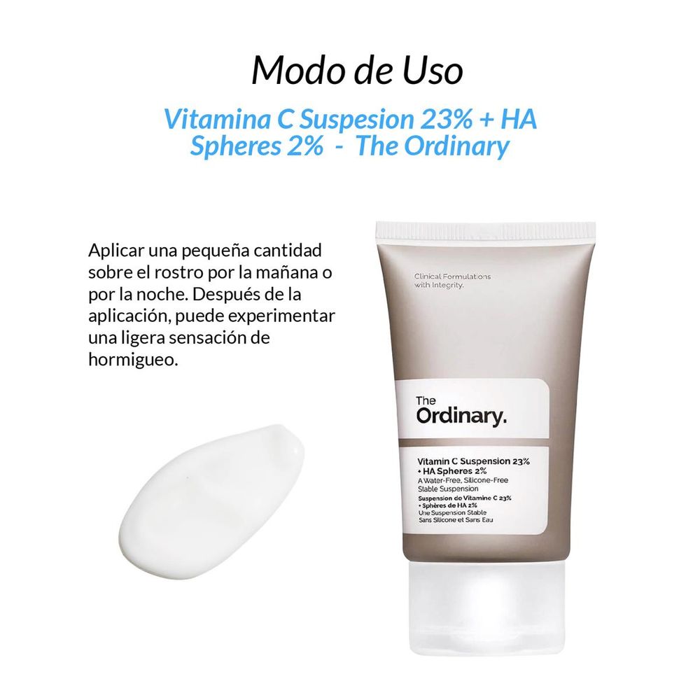 THE ORDINARY VITAMIN C SUSPENSION 23% + HA SPHERES 2% 30ML