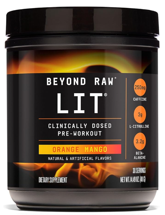 BEYOND RAW LIT PreWorkout Powder
