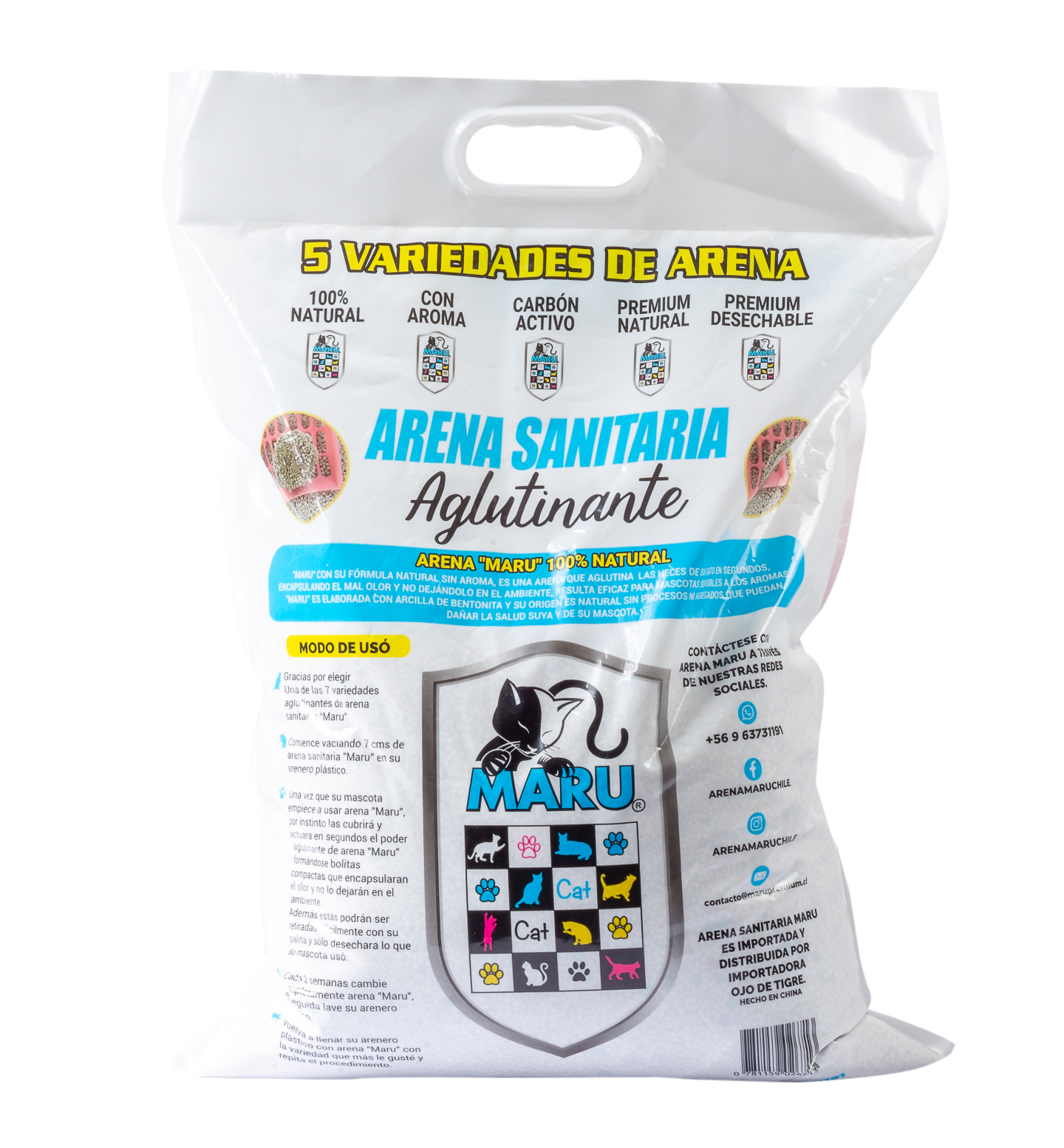 Arena Sanitaria Maru Natural 20 KG