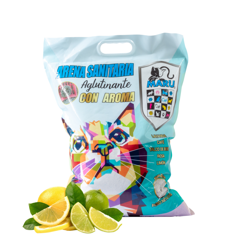 Arena Sanitaria Maru Aroma Limón 10 KG