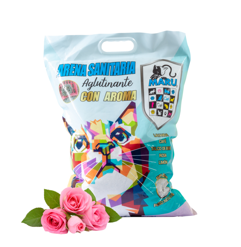Arena Sanitaria Maru Aroma a Rosas 10 KG