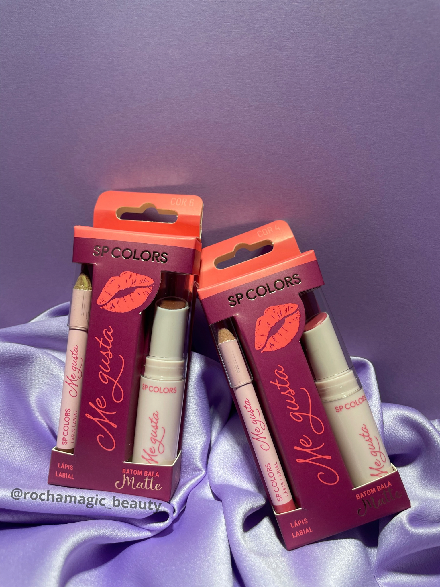 Kit Batom e Lápis Labial Me Gusta - Sp Colors