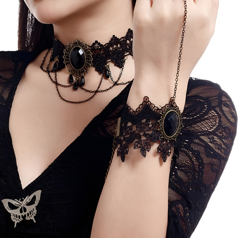 Gothic Lace Jewelry Set