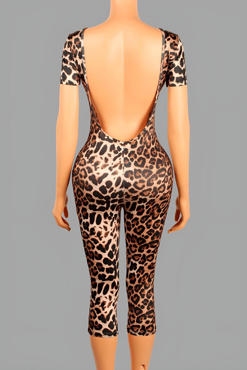 Leopard Print Jumpsuit