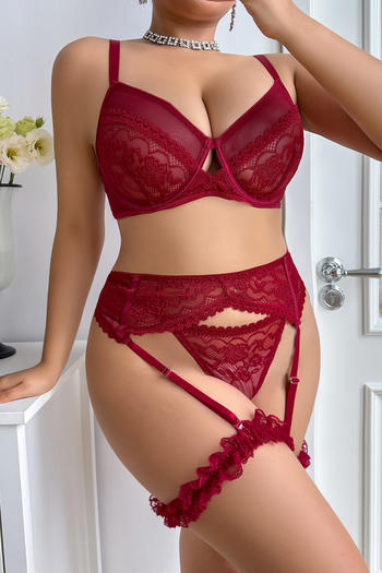 Red Lace Lingerie Set