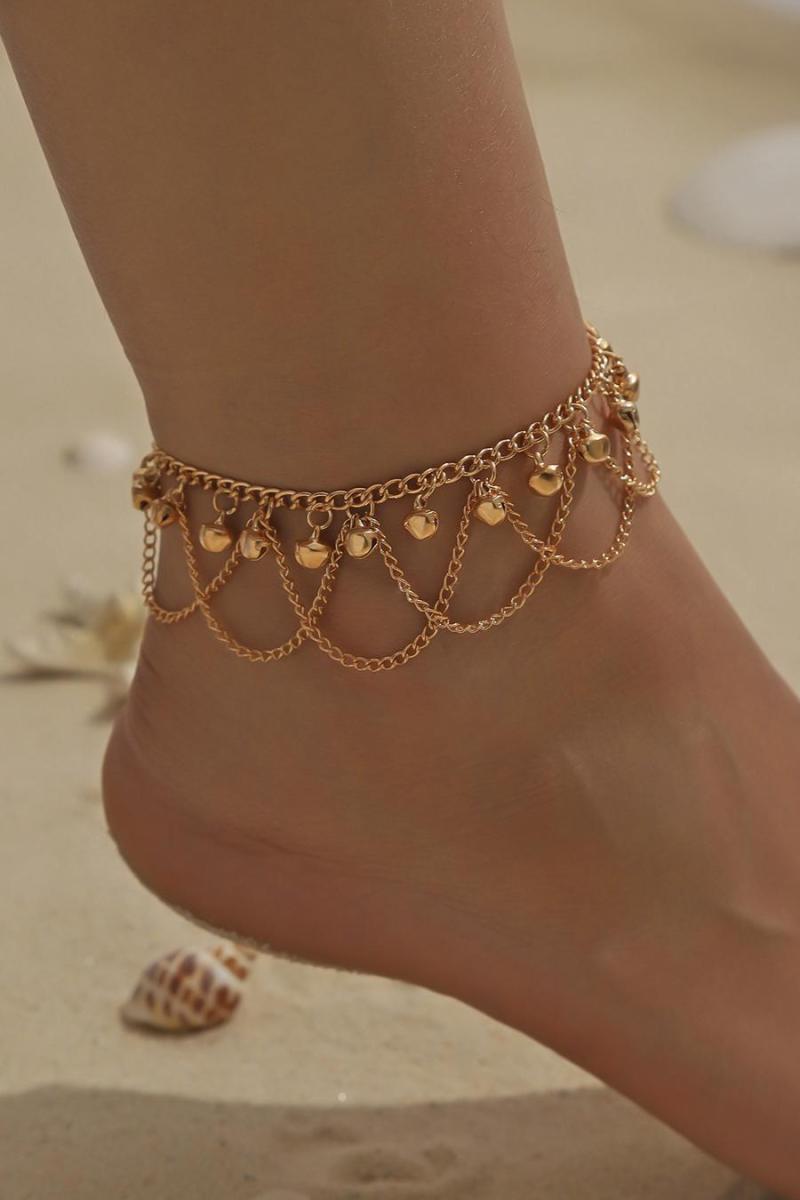 Bohemian Silver  or Gold Anklet