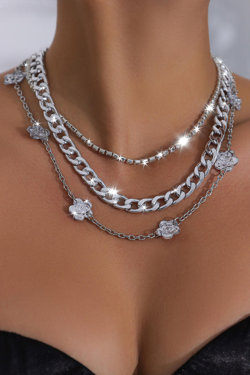 Layered Silver Necklace