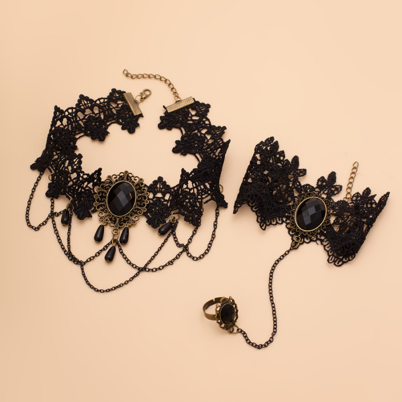 Gothic Lace Jewelry Set