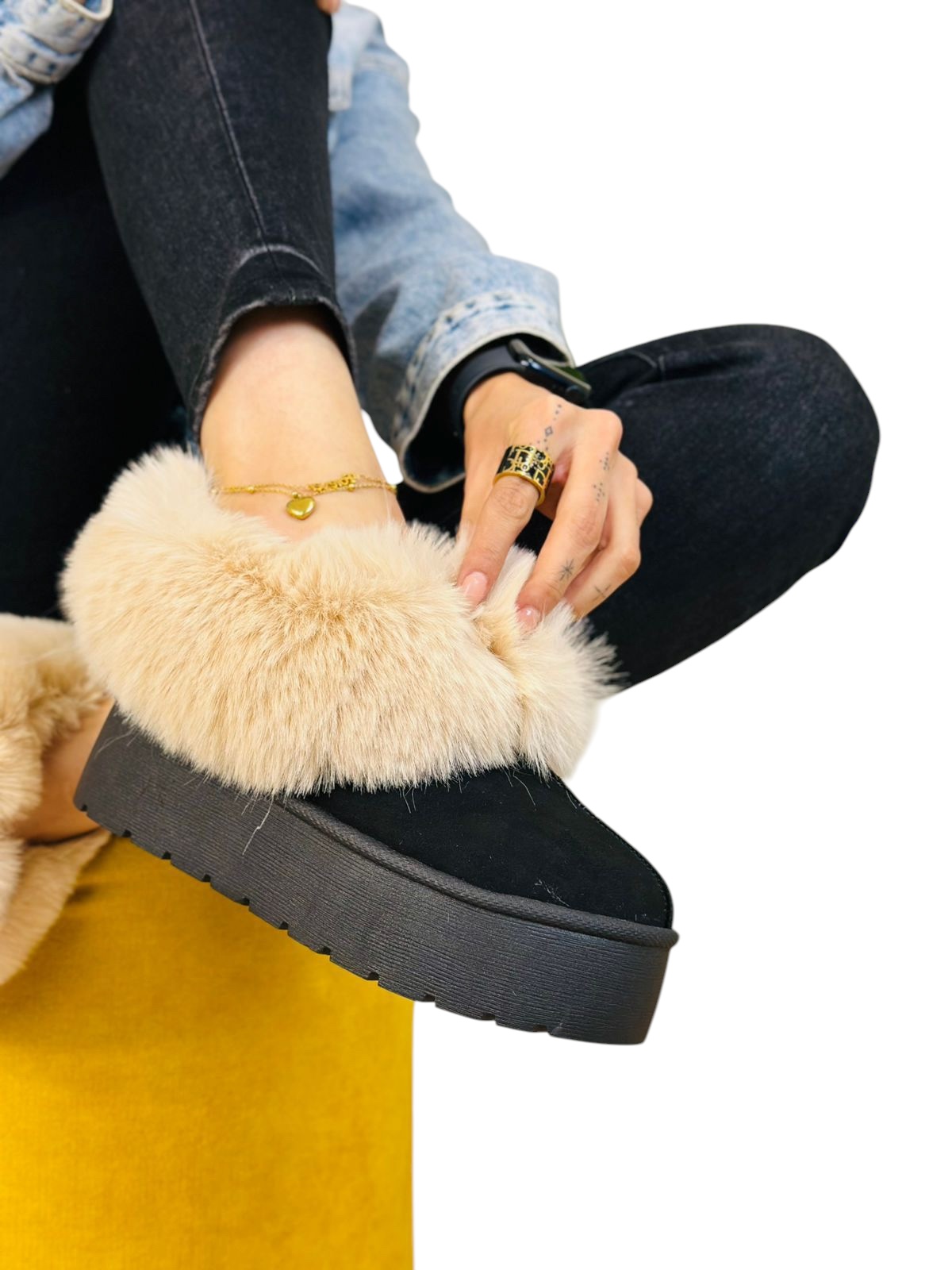 Pantufla Aspen Negro 