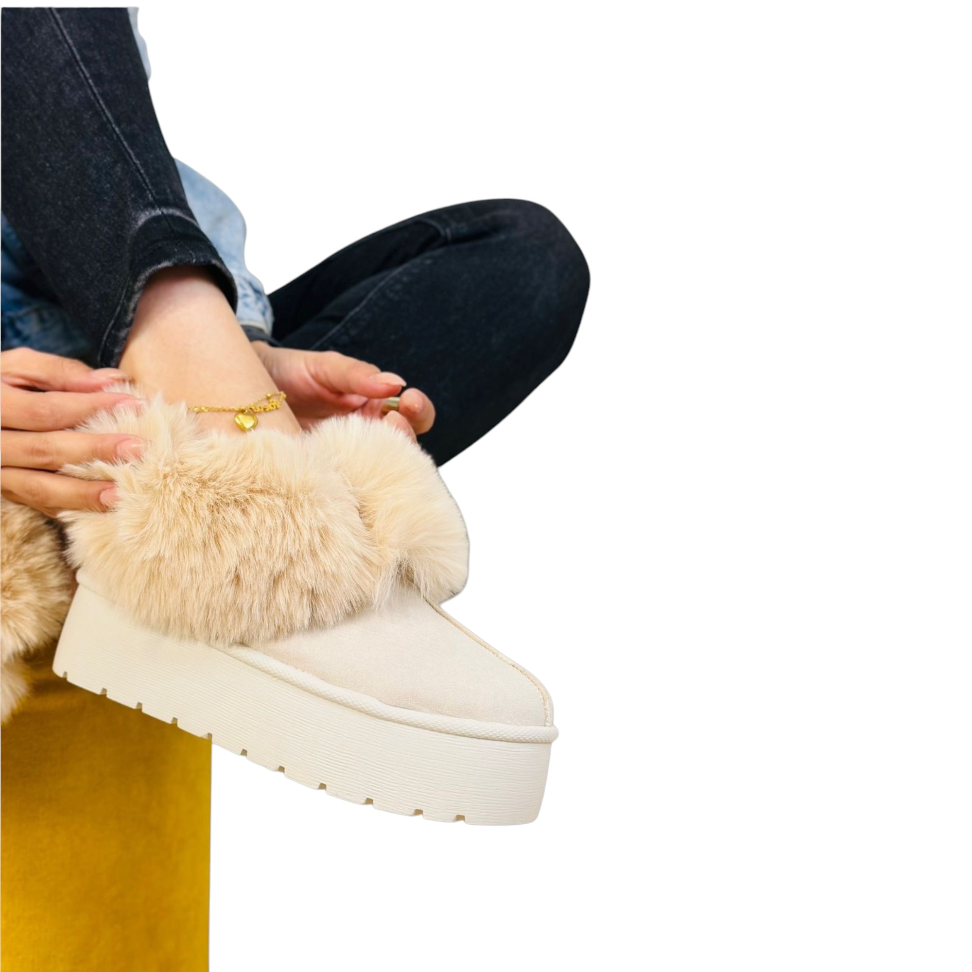 Pantunfla “Aspen” leche