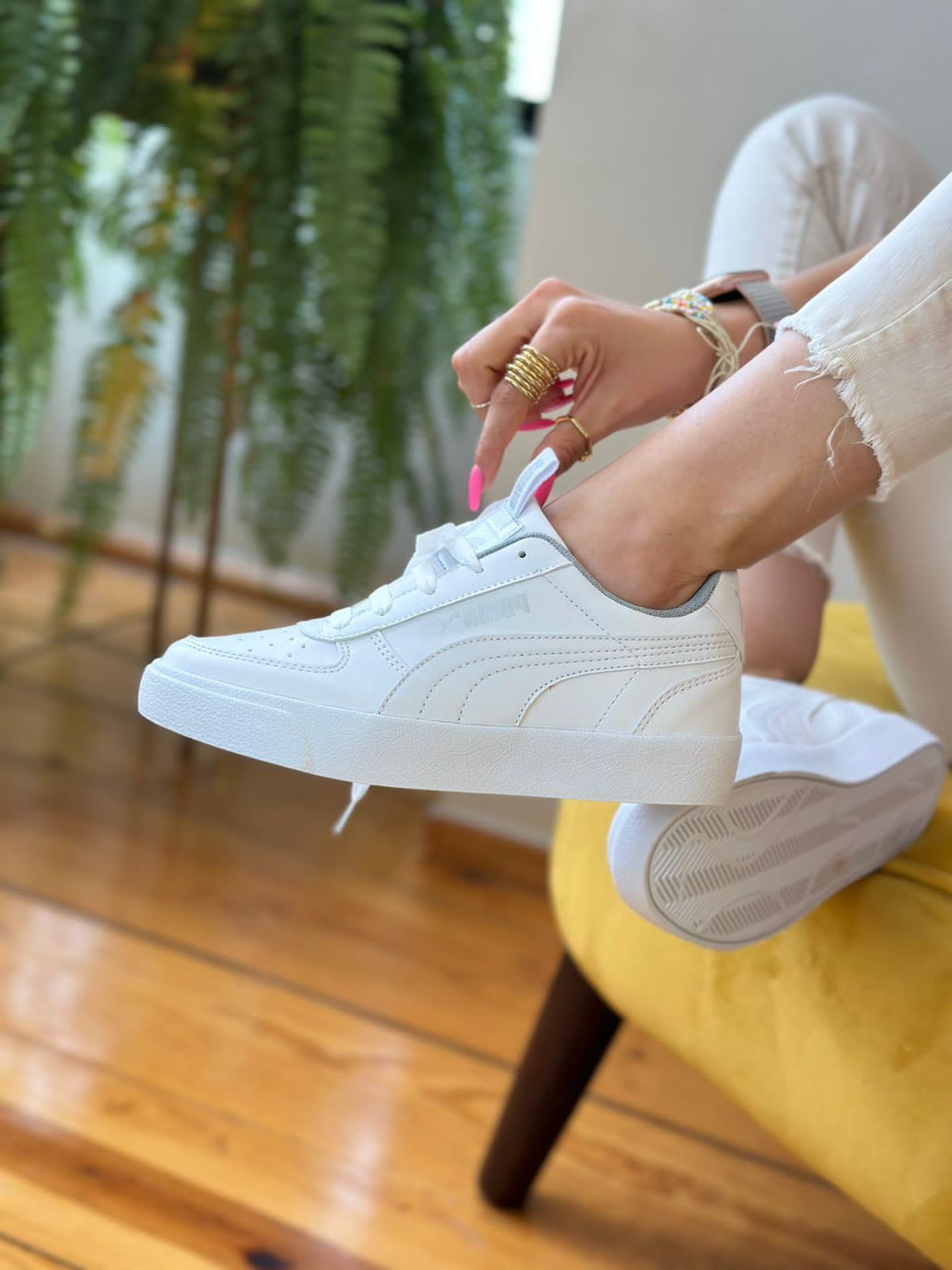 Tenis Puma clásico blanco