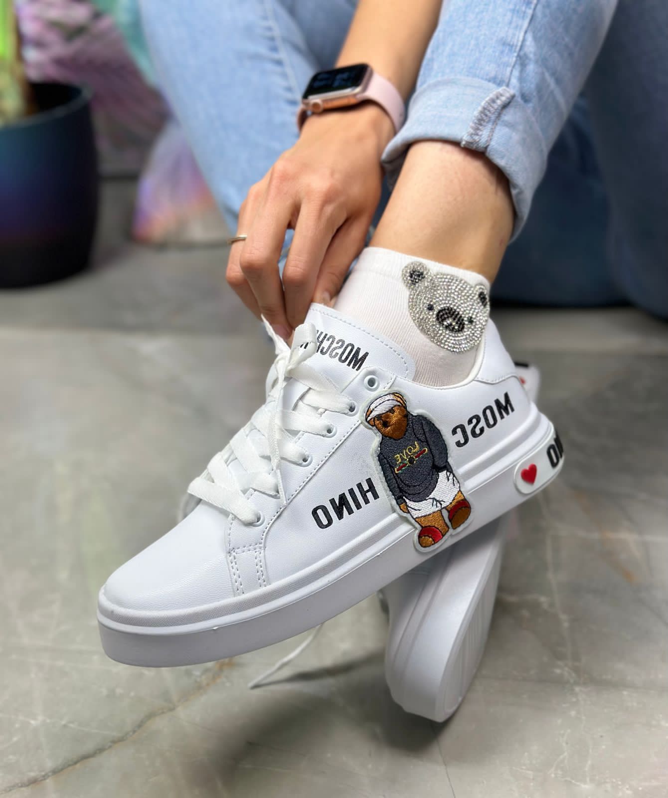Moschino blanco Oso 