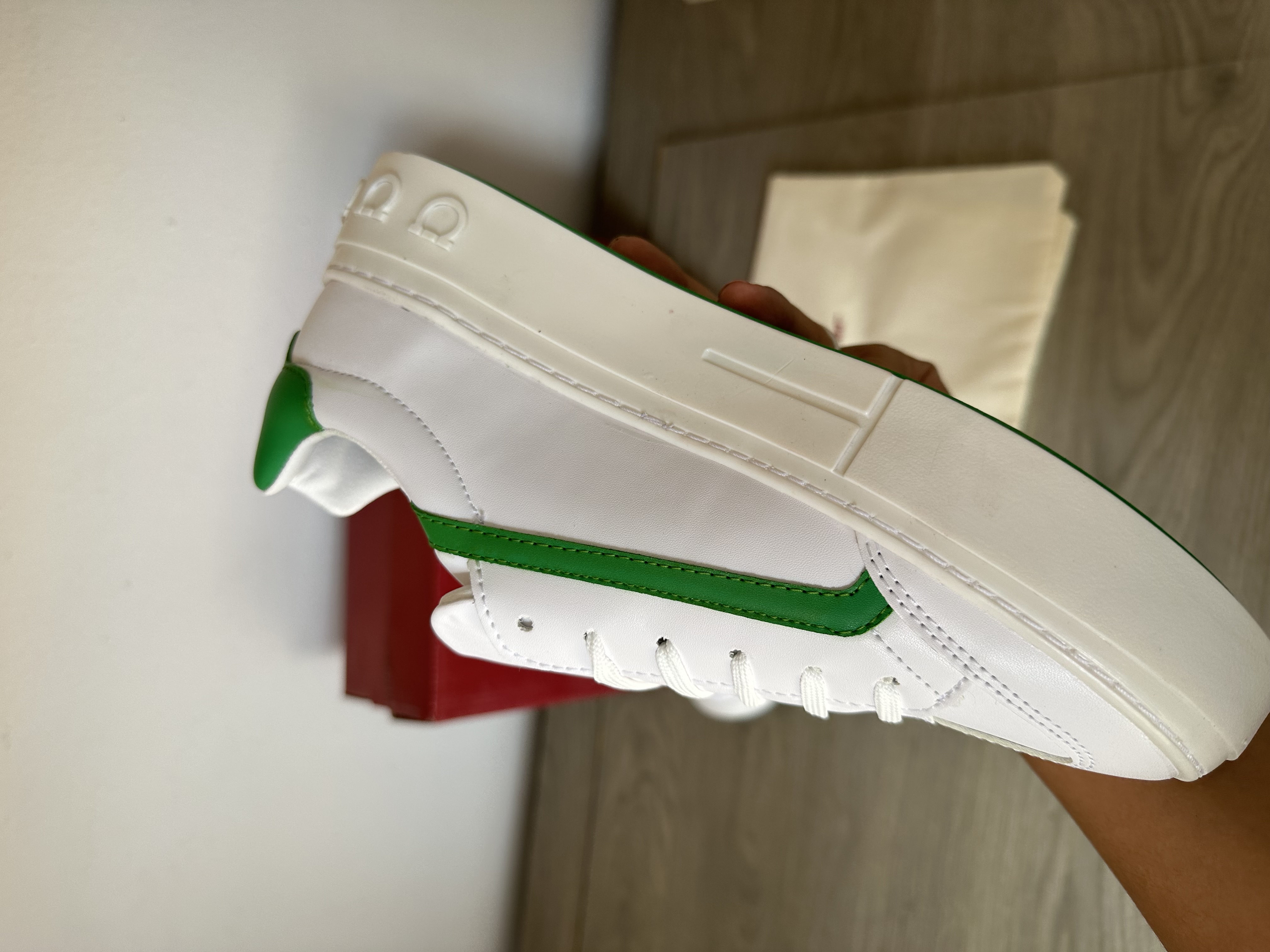 Ferragamo blanco-verde 