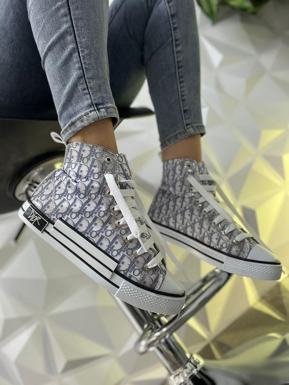 Converse bota Dior gris 