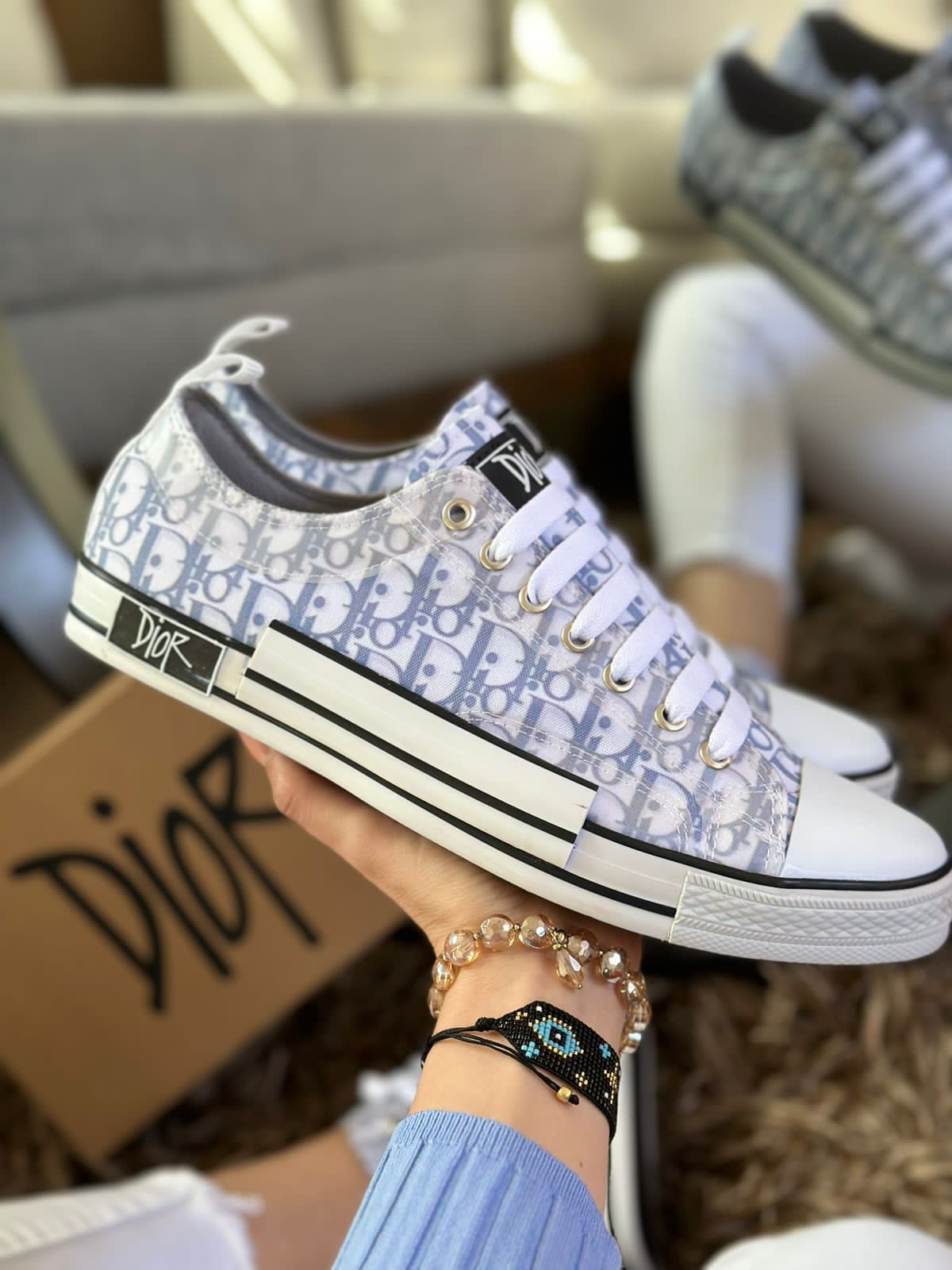 Converse Dior gris choclo