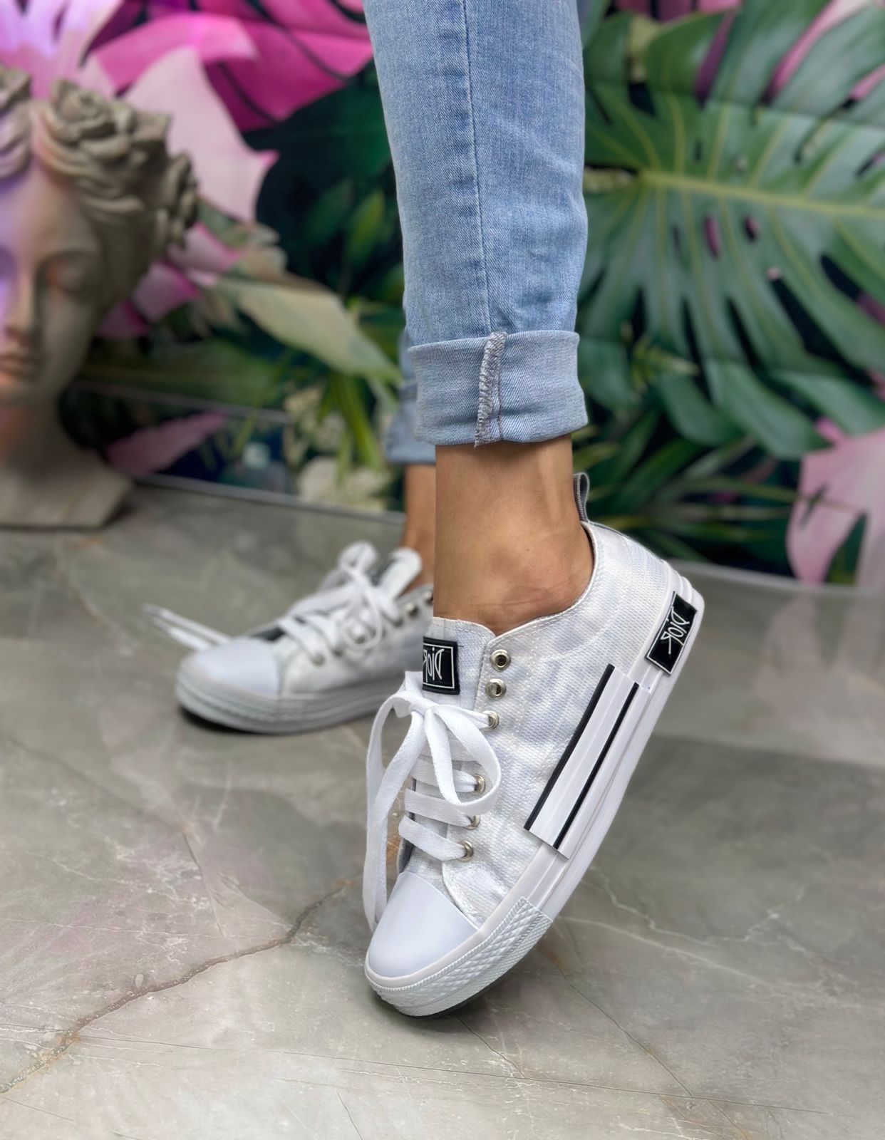 Converse Dior Blancos