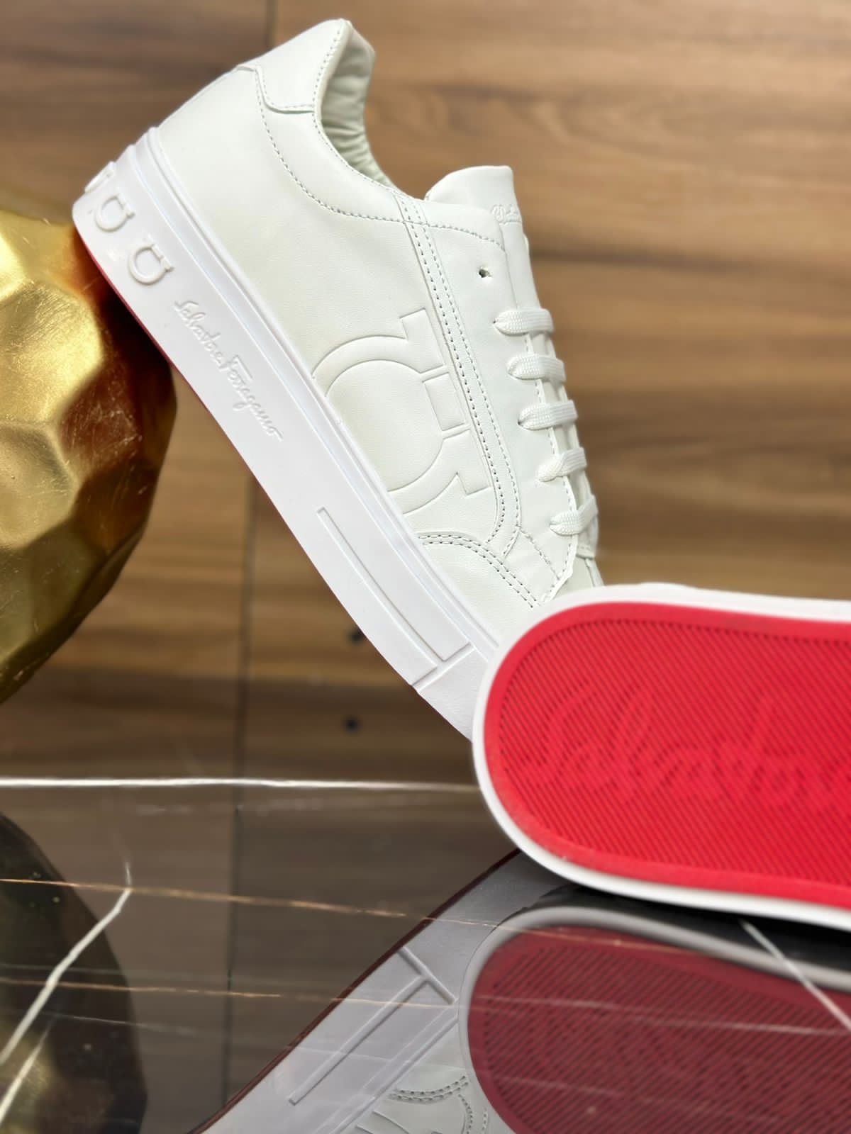 Ferragamo Blanco-rojo 