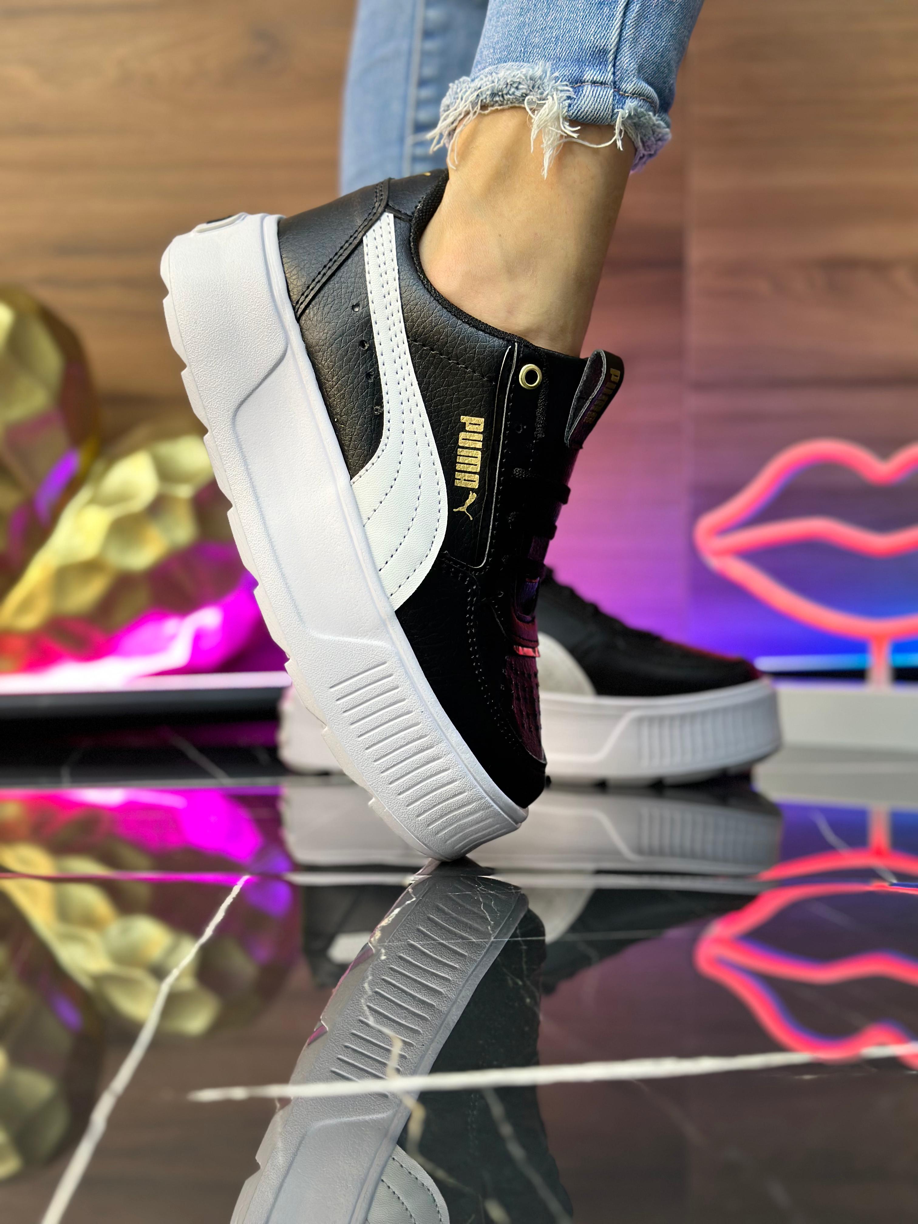 Tenis Puma plataforma negro 