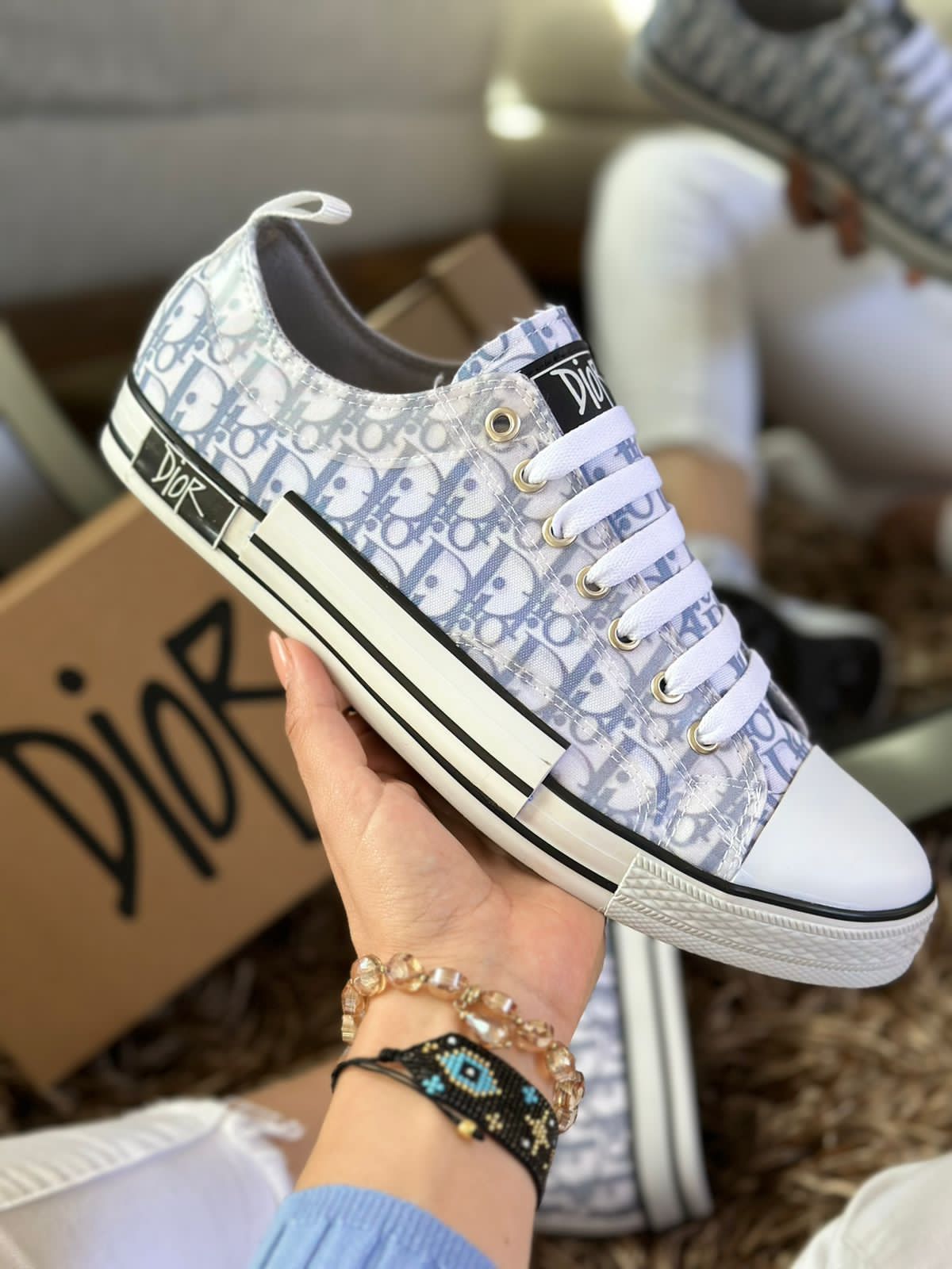Converse Dior gris choclo