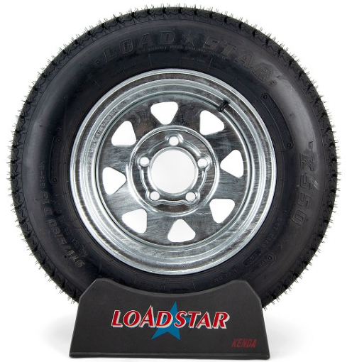 ST175/80R13 Radial Boat Trailer Tire on a Galvanized 5 bolt Wheel