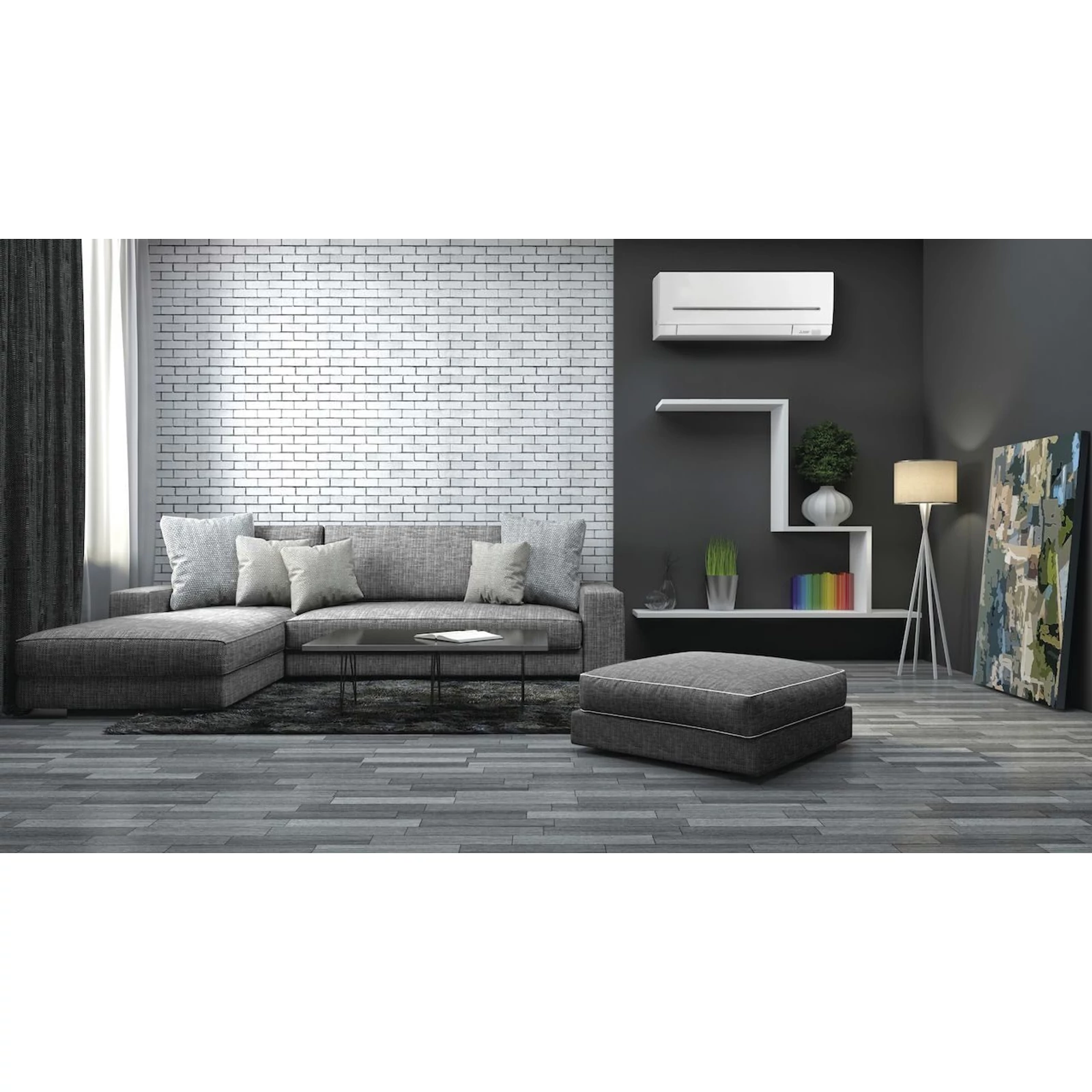 MITSUBISHI KOMPAKT M-SZÉRIA (MSZ/MUZ-AP35VGK) KLÍMA MONO OLDALFALI SZETT 3,5KW