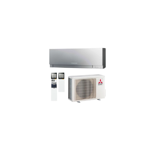 MITSUBISHI PRÉMIUM DESIGN M-SZÉRIA (MSZ/MUZ-EF35VGKS) KLÍMA MONO OLDALFALI SZETT EZÜST 3,5KW