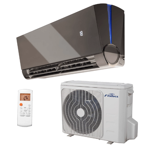 FISHER ART ANTRACIT  KLÍMA MONO OLDALFALI SZETT 2,6KW