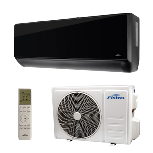 FISHER BLACK  KLÍMA MONO OLDALFALI SZETT FEKETE 5 KW