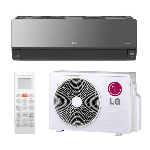 LG ART COOL MIRROR (AC12BK.NSJ / AC12BK.UA3) KLÍMA MONO OLDALFALI SZETT 3,5KW