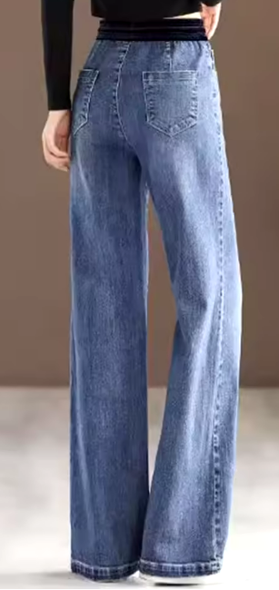 High-Waisted Wide-Leg Jeans
