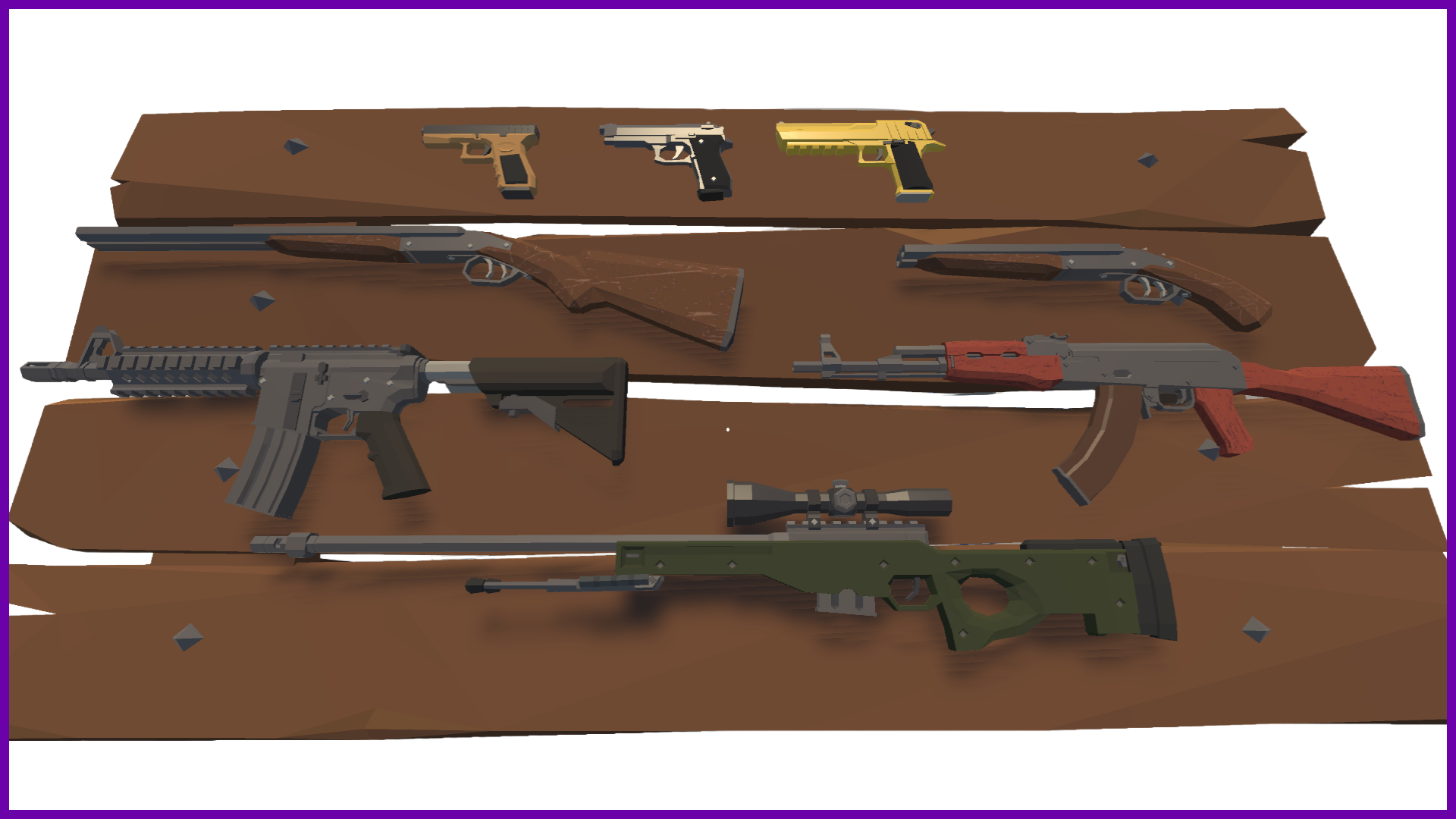 Low-poly Weapon Pack v1.5